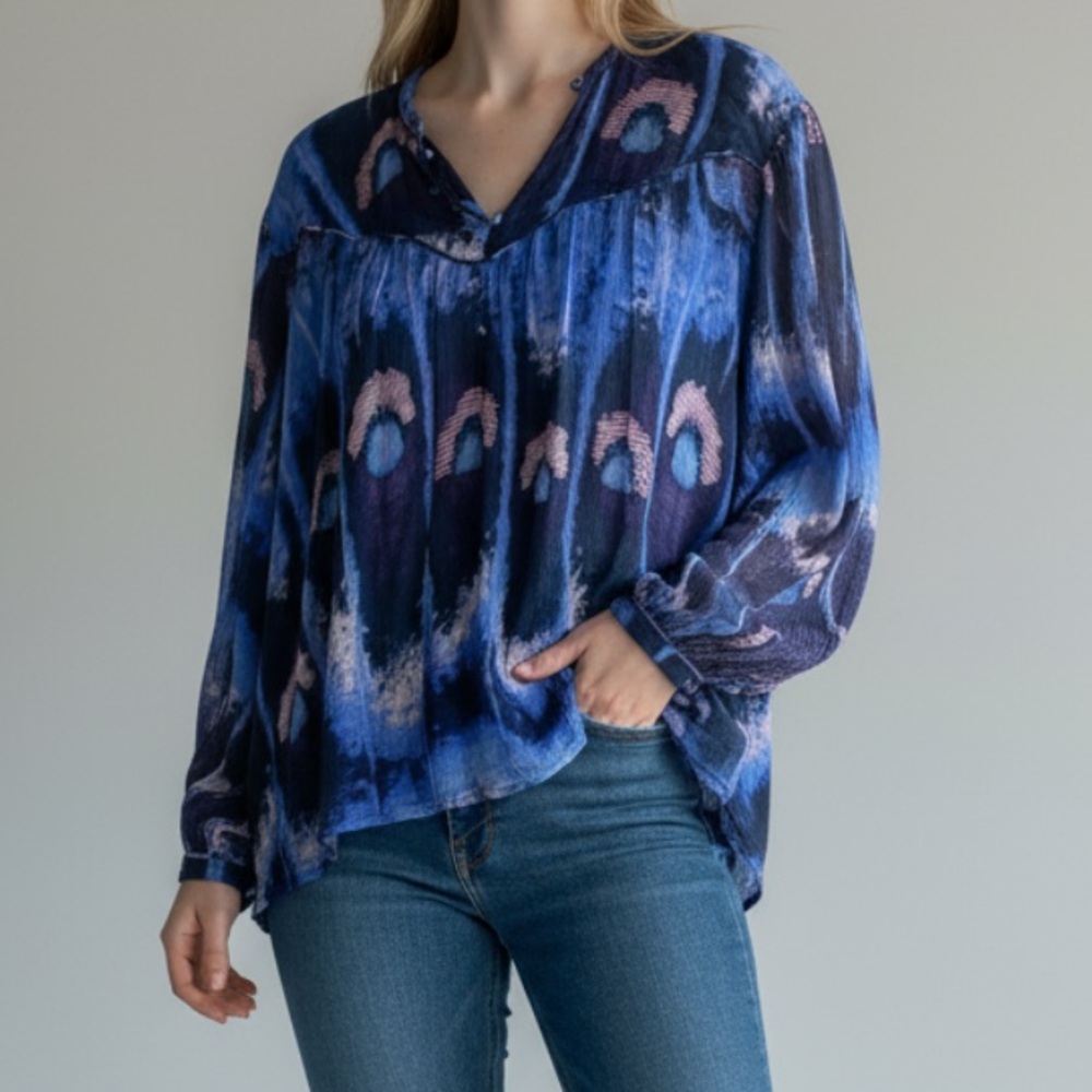 CHUFY Plant Magick Cupro Blouse